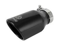 aFe 49T25404-B08 aFe Takeda 304 Stainless Steel Clamp-On Exhaust Tip 2.5in.Inlet / 4in Outlet - Black