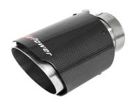 aFe 49T25404-C07 aFe MACH Force-Xp 409 SS Clamp-On Exhaust Tip 2.5in. Inlet / 4in. Outlet / 7in. L - Carbon