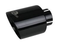 aFe 49T25454-B071 aFe Takeda 409 SS Clamp-On Exhaust Tip 2.5in. Inlet / 4.5in. Outlet / 7in. L - Black