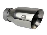 aFe 49T30454-P093 aFe MACH Force-Xp Univ 304 SS Double-Wall Clamp-On Exhaust Tip - Polished - 3in Inlet - 4.5in Outlet