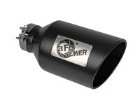 aFe 49T40801-B15 aFe Power MACH Force-Xp 409 Stainless Steel Clamp-on Exhaust Tip Black