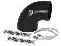aFe 59-00065 aFe Magnum FORCE CAI Univ. Silicone Reducing Coupler (4in. to 3.5in. ID) 90Deg. Elbow - Black