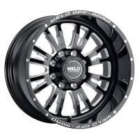 Weld W15809017500 Weld Slingblade 20x9 / 8x170 BP / 0 Offset / 5 BS / 125.1 Bore Gloss Black Milled Wheel