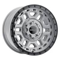 Weld W16979026451 Weld Off-Road Crux 17x9in / 5x114.3 BP / ET -12 / 78.1mm Bore - Gloss Armor Gray / Satin Black Wheel
