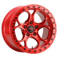 Weld W90670075450 Weld Off-Road W906 17X10 Ledge Beadlock 5X127 ET-25 BS4.50 Candy Red / Red Ring 71.5