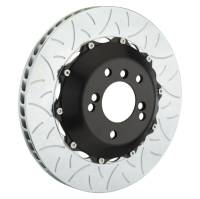 Brembo 203.8004A Brembo 02-05 996 GT2/996 Turbo (PCCB Eqpt) Rr 2-Piece Discs 350x28 2pc Rotor Slotted Type3