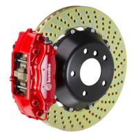 Brembo 2C1.8002A2 Brembo 00-03 M5/97-03 5-Series Rear GT BBK 4 Piston Cast 2pc 345x28 2pc Rotor Drilled-Red