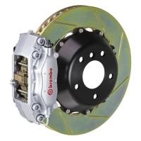 Brembo 2C2.8021A3 Brembo 06 330i Excl xDrive Rr GT BBK 4Pis Cast 2pc 345x28 2pc Rotor Slotted Type1-Silver
