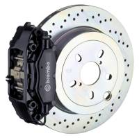 Brembo 2C4.5001A1 Brembo 66-89 911S/SC/Carrera Rear GT BBK 4 Piston Cast 2pc 309x28 1pc Rotor Drilled-Black