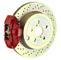 Brembo 2E4.4001A2 Brembo 92-98 318i/325i/328i Rear GT BBK 2 Piston Cast 2pc 294x19 1pc Rotor Drilled-Red