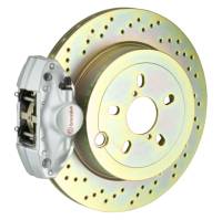 Brembo 2E4.4001A3 Brembo 92-98 318i/325i/328i Rear GT BBK 2 Piston Cast 2pc 294x19 1pc Rotor Drilled-Silver