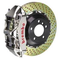 Brembo 2M1.9003AR Brembo 05-09 F430 Challenge Rear GTR BBK 6 Piston Billet380x32 2pc Rotor Drilled- Nickel Plated
