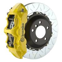 Brembo 2M3.9003A5 Brembo 05-09 F430 Challenge Rear GT BBK 6 Piston Cast 380x32 2pc Rotor Slotted Type-3- Yellow