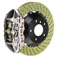 Brembo 2P1.8002AR Brembo 01-06 M3 Rear GTR BBK 4 Piston Billet345x28 2pc Rotor Drilled- Nickel Plated