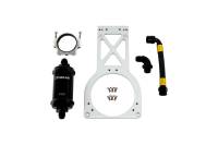 Fuelab 23903 Fuelab Fuel Surge Upgrade Filter Kit (Bracket/Hardware/Hose Assembly/90 Degree Fitting) - 235mm