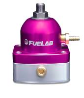 Fuelab 51502-4 Fuelab 515 EFI Adjustable FPR 25-90 PSI (2) -6AN In (1) -6AN Return - Purple
