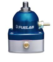 Fuelab 51504-3 Fuelab 515 Carb Adjustable FPR 4-12 PSI (2) -6AN In (1) -6AN Return - Blue