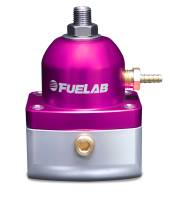 Fuelab 51505-4-L-L Fuelab 515 Carb Adjustable FPR Large Seat 1-3 PSI (2) -10AN In (1) -6AN Return - Purple