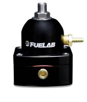 Fuelab 52503-1-L-L Fuelab 525 Carb Adjustable FPR In-Line Large Seat 1-3 PSI (1) -6AN In (1) -6AN Return - Black