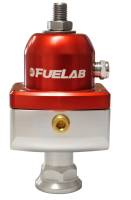 Fuelab 55503-2 Fuelab 555 Carb Adjustable FPR Blocking 10-25 PSI (1) -8AN In (2) -8AN Out - Red