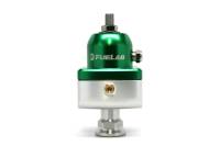 Fuelab 55504-6 Fuelab 555 High Pressure Adjustable FPR Blocking 25-65 PSI (1) -8AN In (2) -8AN Out - Green