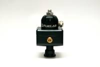 Fuelab 57502-1 Fuelab 575 Carb Adjustable Mini FPR Blocking 1-3 PSI (1) -6AN In (2) -6AN Out - Black