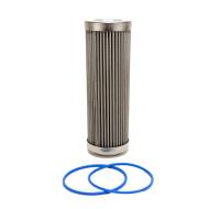 Fuelab 71813 Fuelab 100 Micron Stainless Steel Replacement Element - 6in w/2 O-Rings & Instructions