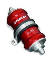 Fuelab 81814-2 Fuelab 818 In-Line Fuel Filter Standard -12AN In/Out 40 Micron Stainless - Red
