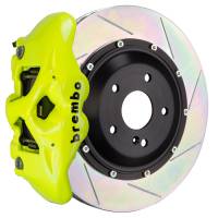 Brembo 2S2.9018A7 Brembo 06-09 997.1 GT3 Rr GT BBK 4Pis Cast 380x28 2pc Rotor Slotted Type1-Fluo. Yellow