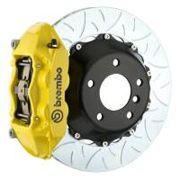 Brembo 2S3.9004A5 Brembo 09-16 Panamera/S/4S/Turbo Rear GT BBK 4 Piston Cast 380x28 2pc Rotor Slotted Type3- Yellow