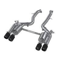 MBRP Exhaust pS45023CF MBRP 18-22 BMW M2 Competition 3.0L T304 SS 3in Resonator-Back Exhaust Quad Rear w/ Carbon Fiber Tips