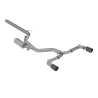 MBRP Exhaust pS46063CF MBRP 15-17 VW 2.0L Turbo Golf GTI MK7 3in T304 Cat Back Exhaust w/ Dual Split Rear Exit