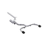MBRP Exhaust pS46173CF MBRP 2022 VW Golf GTI MK8 T304 SS 3in Cat-Back Exhaust 2.5in Dual Split Rear w/ Carbon Fiber Tips