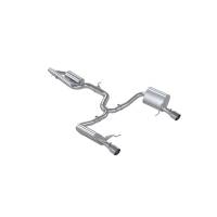 MBRP Exhaust pS4618304 MBRP 17-19 VW Golf SportWagen/Alltrack 1.8T T304SS 3in Cat-Back 2.5in Dual Split Rear w/ SS Tips