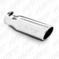 MBRP - MBRP Exhaust pT5113 MBRP Universal Tip 3in O.D. Angled Rolled End 2 inlet 10 length - Image 2
