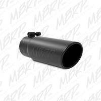MBRP - MBRP Exhaust pT5115BLK MBRP Universal Tip 3-1/2in O.D. Angled Rolled End - 3in ID Inlet 10in Length - Black - Image 3