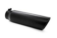 MBRP - MBRP Exhaust pT5124BLK MBRP Universal 5in OD Angled Rolled End 4in Inlet 18in Length Black Finish Exhaust Tip - Image 4