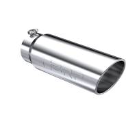 MBRP Exhaust pT5125 MBRP Universal Tip 6in OD Angled Rolled End 5in Inlet 18in Length T304 Exhaust