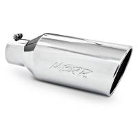 MBRP Exhaust pT5126 MBRP Universal Tip 7inch O.D. Rolled End 4inch inlet 18inch length - T304 (SINGLE TIP)