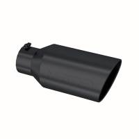 MBRP Exhaust pT5129BLK MBRP Universal Tip 8in OD Rolled End 5in Inlet 18in Length T304 - Black