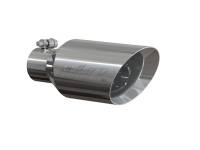 MBRP Exhaust pT5161 MBRP Universal Tip 4.5 O.D. Dual Walled Angled Rolled End 2.5 Inlet 12in Length - T304