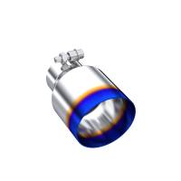 MBRP Exhaust pT5176BE MBRP Burnt End Tip 2.5 ID 4 ID Out 6.5 length Single Wall Angle Cut 304 Stainless Steel