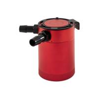 Mishimoto MMBCC-CBTWO-RD Mishimoto Compact Baffled Oil Catch Can - 2-Port - Red