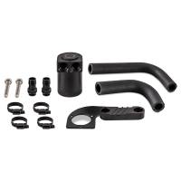 Mishimoto MMBCC-F80-15CBE Mishimoto 2015+ BMW F8X M3/M4 Baffled Oil Catch Can - Wrinkle Black - Fits 2015-2020 BMW M4, M3
