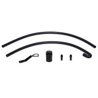 Mishimoto MMBCC-N54-06CBE2 Mishimoto 07-10 BMW N54 Baffled Oil Catch Can Kit - Black (CCV Side) - Fits 2007-2011 BMW 335i, 1 Series M, 135i