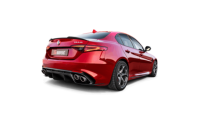 Akrapovic - Akrapovic S-AR/TI/1H Akrapovic 17-19 Alfa Romeo Giulia Quadrifoglio Evolution Line Cat Back (Titanium) - Fits 2017-2020 Alfa Romeo Giulia - Image 3