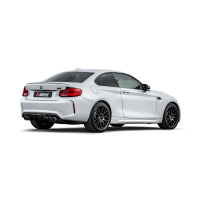 Akrapovic S-BM/T/3H Akrapovic 2018+ BMW M2 Competition/M2 CS (F87N) Slip-On Line (Titanium) w/Carbon Fiber Tips - Fits 2018-2021 BMW M2