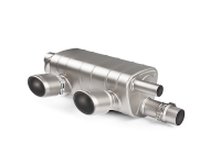 Akrapovic S-PO/TI/5H Akrapovic 16-17 Porsche 911 Carrera S/4/4S/GTS (991.2) Slip-On Line (Titanium) w/ Titanium Tips - Fits 2016-2019 Porsche 911
