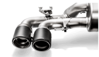 Akrapovic TP-CT/47/RS Akrapovic 18+ BMW M5 (F90) Evolution Tail Pipe Set (Carbon) w/ Red/White Akrapovic Logo - Fits 2018-2020 BMW M5