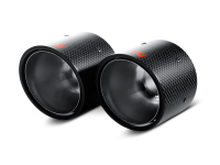 Akrapovic TP-MINR56/57-CA Akrapovic 07-14 MINI Cooper S (R56) / Cooper S Cabrio (R57) Tail Pipe Set (Carbon) - Fits 2007-2014 Mini Cooper